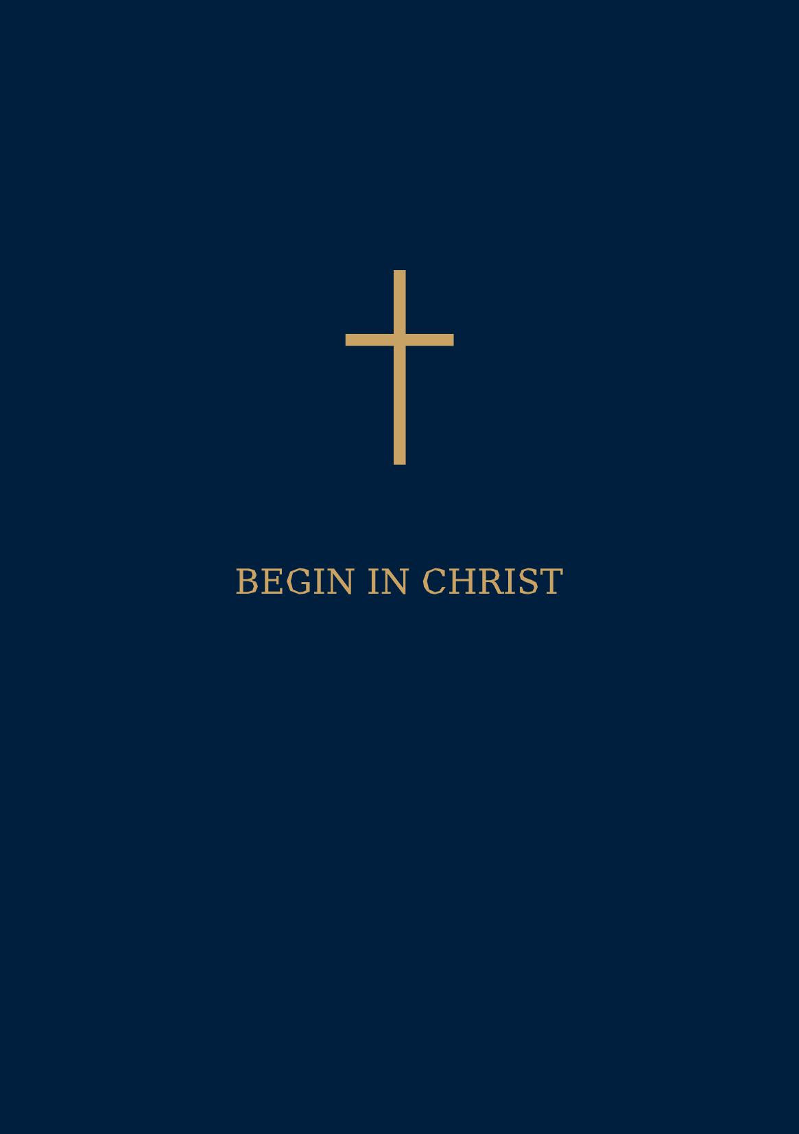 Begin in Christ Journal